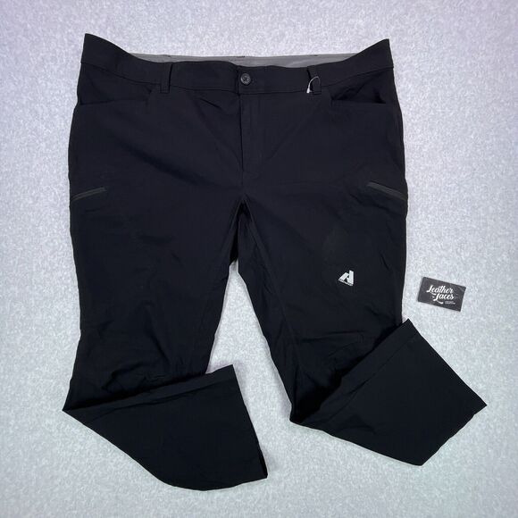 Eddie Bauer First Ascent Pants Mens 44 x 30 (46x29) Black Guide Pro Nylon Cargo